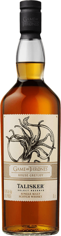 39,95 € Envio grátis | Whisky Single Malt Talisker Select House Greyjoy Game of Thrones Reserva Highlands Reino Unido Garrafa 70 cl
