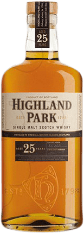 536,95 € Envío gratis | Whisky Single Malt Highland Park Highlands Reino Unido 25 Años Botella 70 cl