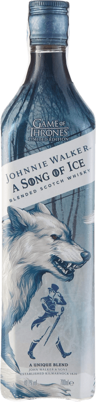 81,95 € Free Shipping | Whisky Blended Johnnie Walker A Song of Ice Game of Thrones Limited Edition United Kingdom Bottle 70 cl