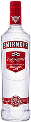 17,95 € 免费送货 | 伏特加 Smirnoff Etiqueta Roja Rellenable 法国 瓶子 1 L