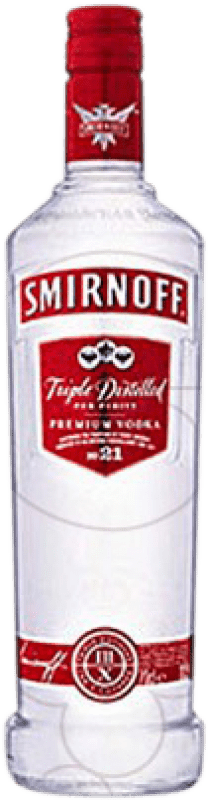 17,95 € Free Shipping | Vodka Smirnoff Etiqueta Roja rellenable France Bottle 1 L