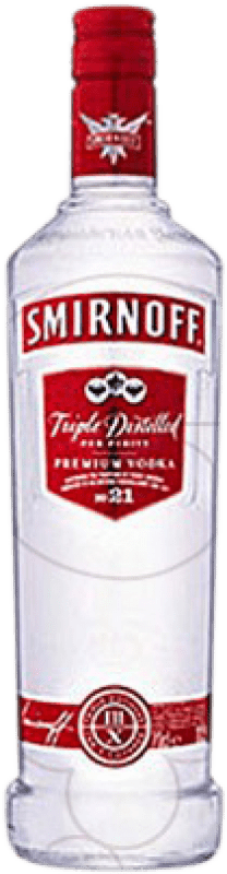 17,95 € Бесплатная доставка | Водка Smirnoff Etiqueta Roja Rellenable Франция бутылка 1 L