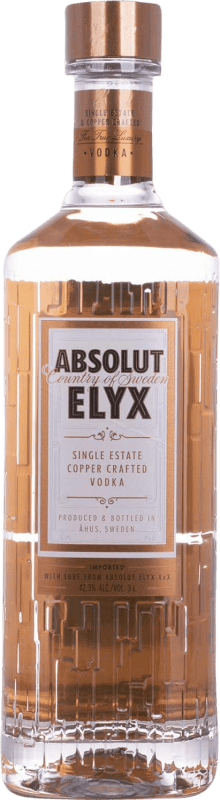 141,95 € Envío gratis | Vodka Absolut Elyx Suecia Botella Jéroboam-Doble Mágnum 3 L