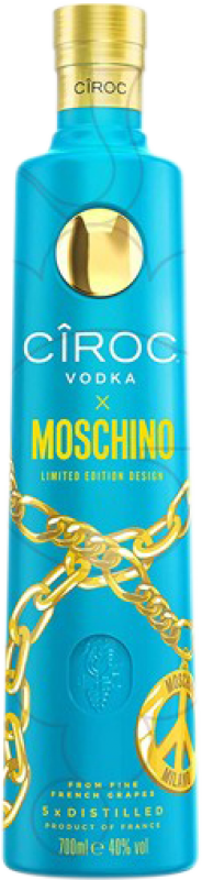 38,95 € Kostenloser Versand | Wodka Cîroc Moschino Frankreich Flasche 1 L