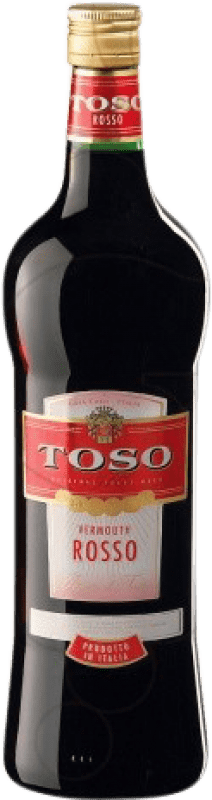 5,95 € Envío gratis | Vermut Toso Rojo Italia Botella 1 L