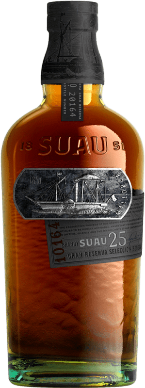 69,95 € Kostenloser Versand | Brandy Suau Große Reserve Spanien 25 Jahre Flasche 75 cl