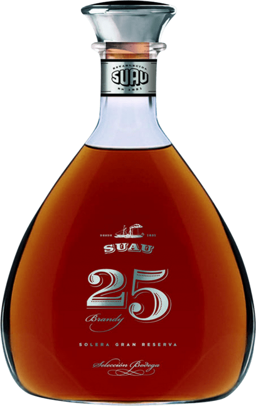 72,95 € Envío gratis | Brandy Suau Gran Reserva España 25 Años Botella 75 cl