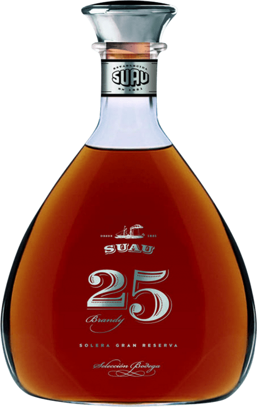 116,95 € Spedizione Gratuita | Brandy Suau Gran Riserva Spagna 25 Anni 75 cl
