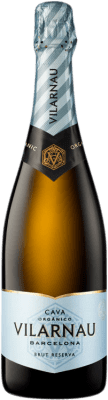 16,95 € 免费送货 | 白起泡酒 Vilarnau 香槟 预订 D.O. Cava 加泰罗尼亚 西班牙 Macabeo, Xarel·lo, Parellada 瓶子 75 cl