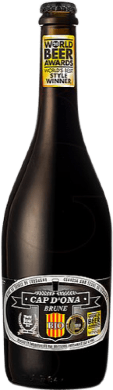 7,95 € Envío gratis | Cerveza Apats Cap d'Ona Brune Bio Francia Botella 75 cl