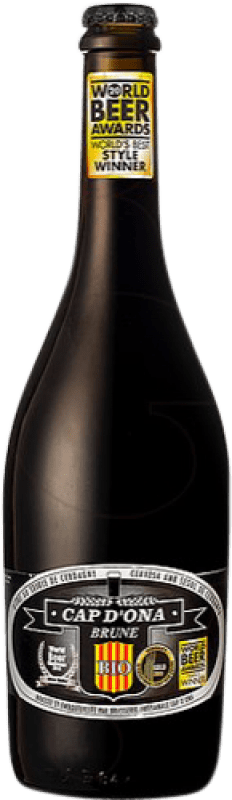 6,95 € Бесплатная доставка | Пиво Apats Cap d'Ona Brune Bio Франция бутылка 75 cl