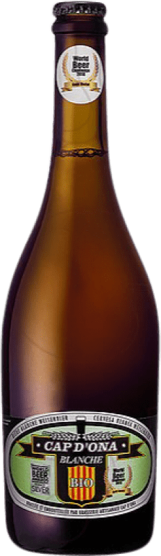 6,95 € Envio grátis | Cerveja Apats Cap d'Ona Blanche Bio França Garrafa 75 cl