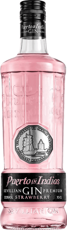 25,95 € 免费送货 | 金酒 Puerto de Indias Strawberry 西班牙 瓶子 1 L