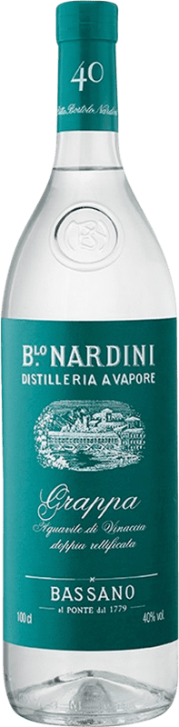 24,95 € Envio grátis | Aguardente Grappa Bortolo Nardini 40º Itália Garrafa 1 L