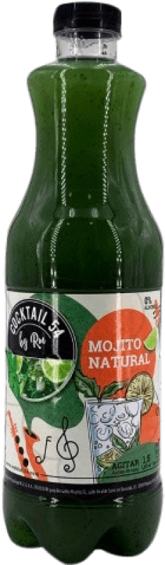 21,95 € Бесплатная доставка | Шнапс Cocktail 54 Mojito Natural Испания Специальная бутылка 1,5 L Без алкоголя