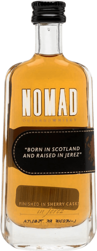 4,95 € Kostenloser Versand | Whiskey Blended González Byass Nomad Sherry Cask Miniatura Spanien Miniaturflasche 5 cl