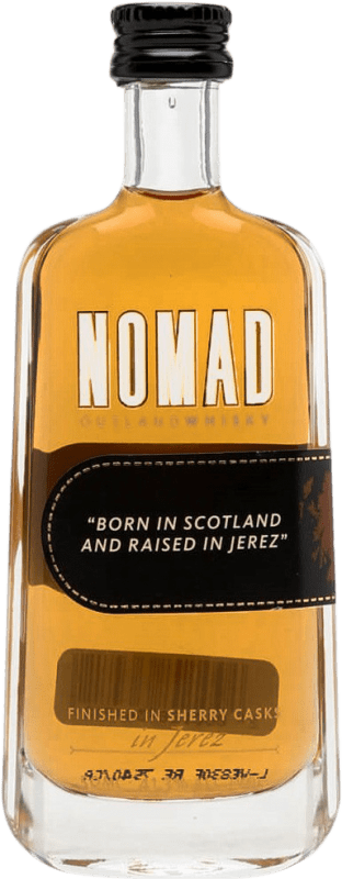 5,95 € Envío gratis | Whisky Blended González Byass Nomad Sherry Cask Miniatura España Botellín Miniatura 5 cl