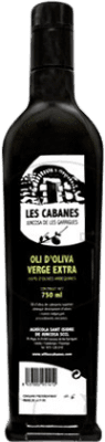 14,95 € Envio grátis | Azeite de Oliva Les Cabanes Virgen Extra Espanha Garrafa 75 cl