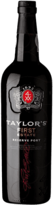 12,95 € Envío gratis | Vino generoso Taylor's First Estate Reserva I.G. Porto Oporto Portugal Tempranillo, Touriga Franca, Touriga Nacional, Tinta Amarela, Tinta Cão, Tinta Barroca Botella 75 cl