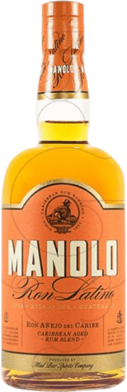 27,95 € Бесплатная доставка | Ром Manolo Rum Latino Испания 5 Лет бутылка 70 cl