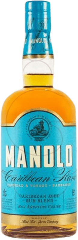 23,95 € Kostenloser Versand | Rum Manolo Rum Caribbean Spanien 5 Jahre Flasche 70 cl