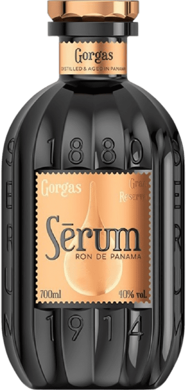 48,95 € Бесплатная доставка | Ром Sérum Gorgas Гранд Резерв Панама бутылка 70 cl