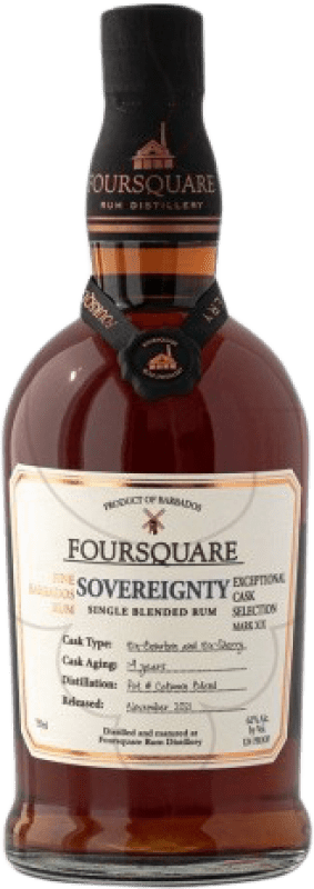 99,95 € 免费送货 | 朗姆酒 Foursquare Sovereignty 巴巴多斯 瓶子 70 cl