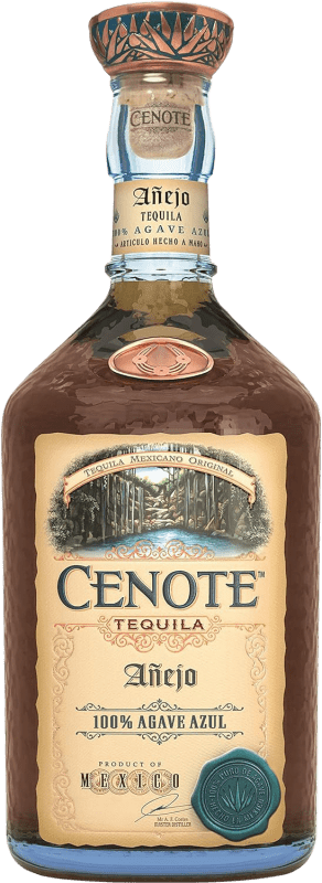 66,95 € Бесплатная доставка | Текила Cenote Añejo Мексика бутылка 70 cl