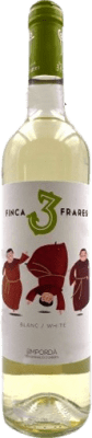 7,95 € Spedizione Gratuita | Vino bianco Oliveda Finca Els 3 Frares Blanco Giovane D.O. Empordà Catalogna Spagna Macabeo, Chardonnay, Moscato di Grano Tenero Bottiglia 75 cl