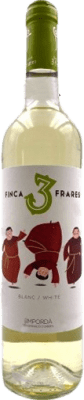7,95 € Free Shipping | White wine Oliveda Finca Els 3 Frares Blanco Young D.O. Empordà Catalonia Spain Macabeo, Chardonnay, Muscatel Small Grain Bottle 75 cl