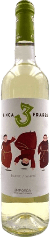 7,95 € Бесплатная доставка | Белое вино Oliveda Finca Els 3 Frares Blanco Молодой D.O. Empordà Каталония Испания Macabeo, Chardonnay, Muscatel Small Grain бутылка 75 cl