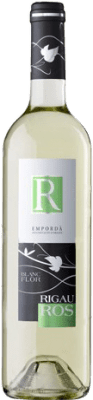 5,95 € Spedizione Gratuita | Vino Bianco Oliveda Rigau Ros Giovane D.O. Empordà Catalogna Spagna Macabeo, Chardonnay, Sauvignon Bottiglia Medium 50 cl