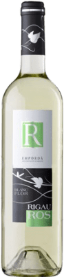 5,95 € Envío gratis | Vino blanco Oliveda Rigau Ros Blanco Joven D.O. Empordà Cataluña España Macabeo, Chardonnay, Sauvignon Blanca Botella Medium 50 cl