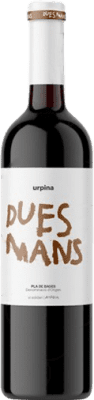 17,95 € Free Shipping | Red wine Ampans Dues Mans Aged D.O. Pla de Bages Catalonia Spain Merlot, Cabernet Sauvignon, Mandó, Sumoll Bottle 75 cl