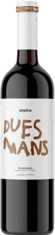18,95 € Free Shipping | Red wine Ampans Dues Mans Aged D.O. Pla de Bages Catalonia Spain Merlot, Cabernet Sauvignon, Mandó, Sumoll Bottle 75 cl