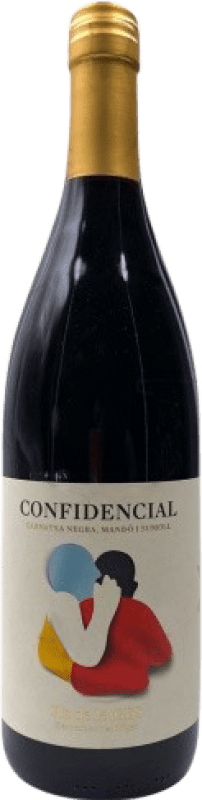 9,95 € Free Shipping | Red wine Confidencial Young D.O. Pla de Bages Catalonia Spain Grenache, Mandó, Sumoll Bottle 75 cl