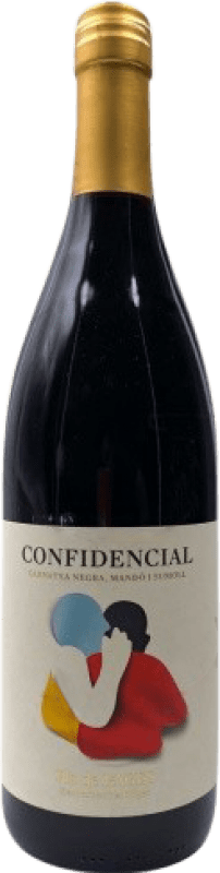 9,95 € Spedizione Gratuita | Vino rosso Confidencial Giovane D.O. Pla de Bages Catalogna Spagna Grenache, Mandó, Sumoll Bottiglia 75 cl