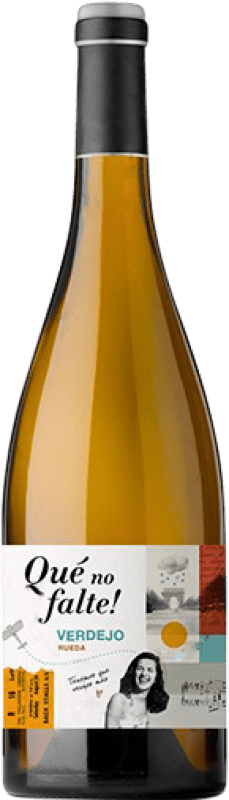 9,95 € Free Shipping | White Wine Qué no falte Young D.O. Rueda Castilla y León Spain Verdejo 75 cl