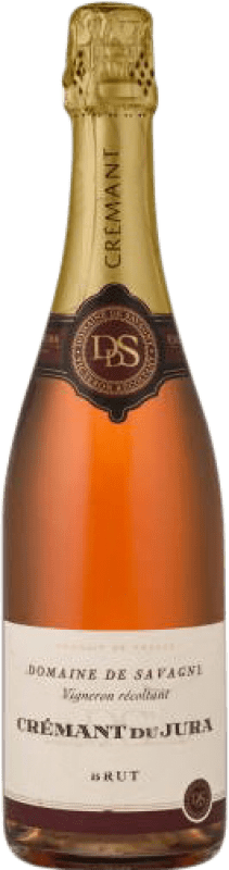 21,95 € 免费送货 | 玫瑰气泡酒 Domaine de Savagny Rosado 香槟 预订 A.O.C. Crémant du Jura 朱拉 法国 Pinot Black, Chardonnay 瓶子 75 cl