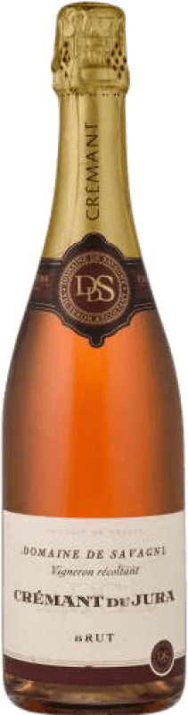 21,95 € Spedizione Gratuita | Spumante Rosato Domaine de Savagny Brut Riserva A.O.C. Crémant du Jura Jura Francia Pinot Nero, Chardonnay Bottiglia 75 cl