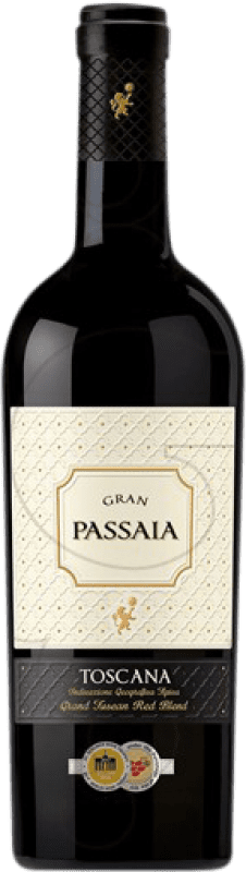 13,95 € Kostenloser Versand | Rotwein Cielo e Terra Gran Passaia Alterung I.G.T. Toscana Toskana Italien Flasche 75 cl
