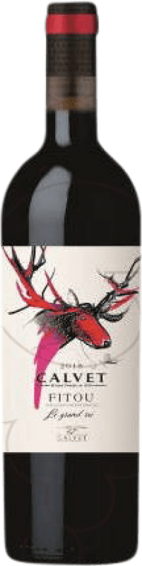 12,95 € Free Shipping | Red wine Calvet Aged A.O.C. Fitou Languedoc France Syrah, Grenache, Mazuelo, Carignan Bottle 75 cl