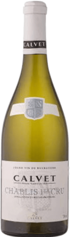 33,95 € Kostenloser Versand | Weißwein Calvet A.O.C. Chablis Premier Cru Burgund Frankreich Chardonnay Flasche 75 cl