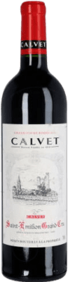 19,95 € Spedizione Gratuita | Vino Rosso Calvet Grand Cru Crianza — Invecchiato in Botte A.O.C. Saint-Émilion bordò Francia Merlot, Cabernet Franc Bottiglia 75 cl