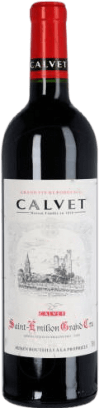 18,95 € Бесплатная доставка | Красное вино Calvet Grand Cru старения A.O.C. Saint-Émilion Бордо Франция Merlot, Cabernet Franc бутылка 75 cl