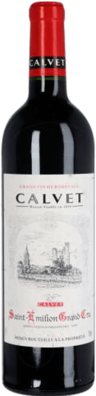 18,95 € Envío gratis | Vino tinto Calvet Grand Cru Crianza A.O.C. Saint-Émilion Burdeos Francia Merlot, Cabernet Franc Botella 75 cl