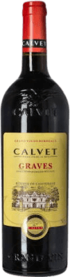 14,95 € 免费送货 | 红酒 Calvet 预订 A.O.C. Graves 波尔多 法国 Merlot, Cabernet Sauvignon, Cabernet Franc 瓶子 75 cl