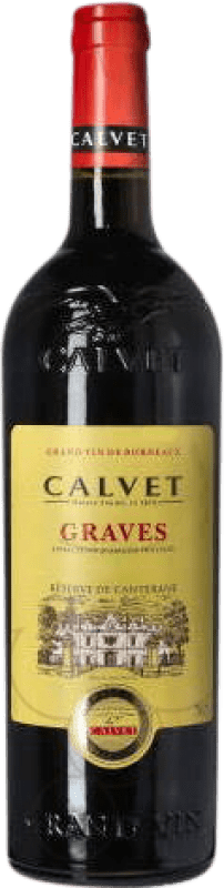 14,95 € Kostenloser Versand | Rotwein Calvet Reserve A.O.C. Graves Bordeaux Frankreich Merlot, Cabernet Sauvignon, Cabernet Franc Flasche 75 cl