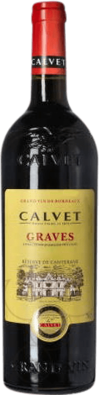15,95 € Kostenloser Versand | Rotwein Calvet Reserve — Gereift A.O.C. Graves Bordeaux Frankreich Merlot, Cabernet Sauvignon, Cabernet Franc Flasche 75 cl