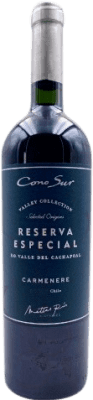 12,95 € Kostenloser Versand | Rotwein Cono Sur Especial Reserve I.G. Valle del Cachapoal Zentrales Tal Chile Flasche 75 cl